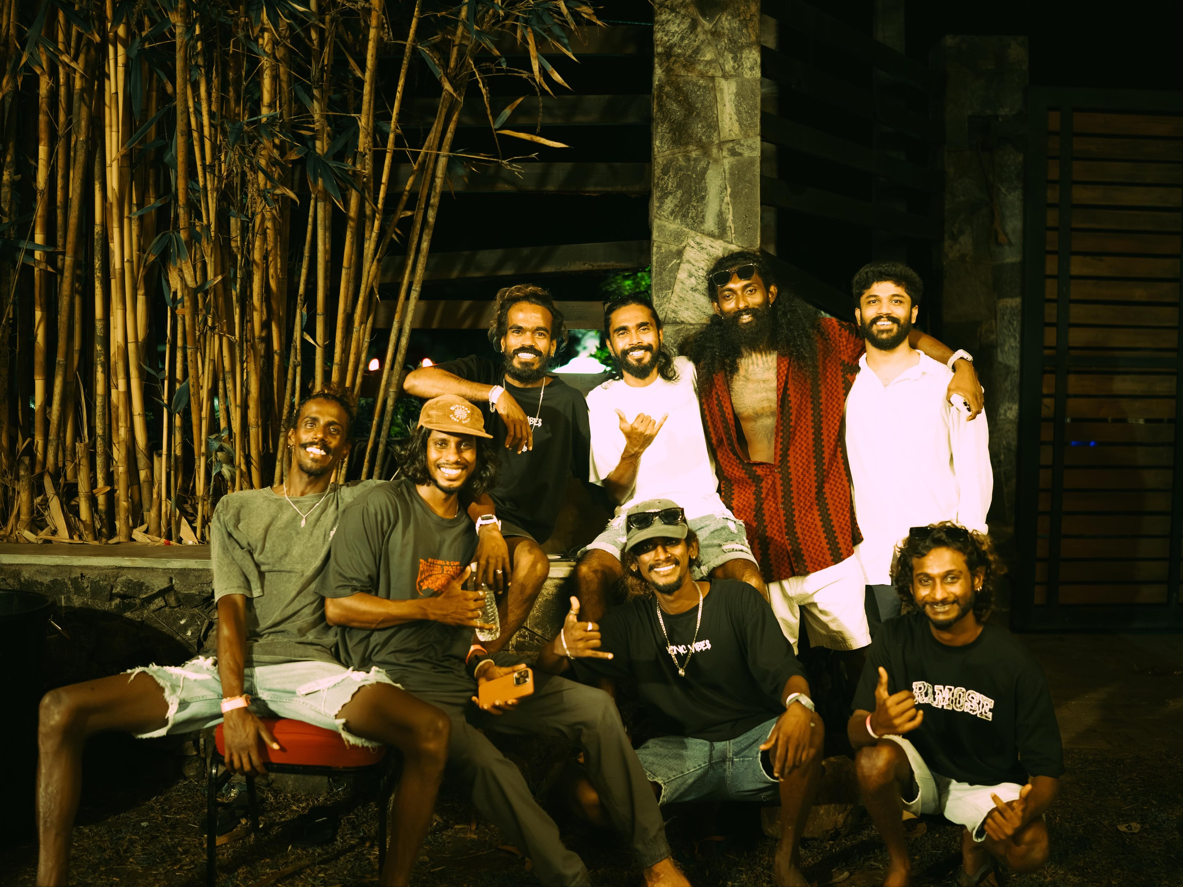 Friends after Mokshaa Hiriketiya indoor party